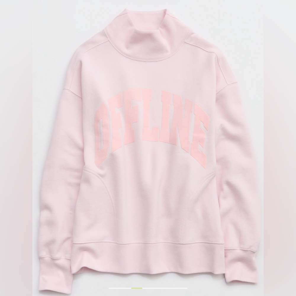 Aerie Offline Cloud Fleece Oversized Mockneck Sweatshirt